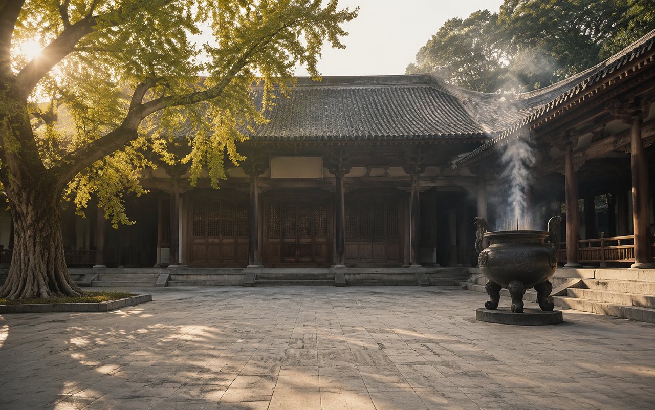 寺院一角