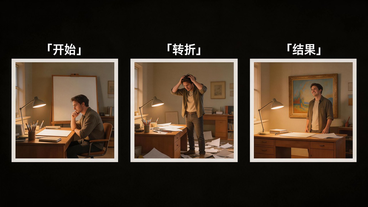 练习 03 · 三镜头叙事